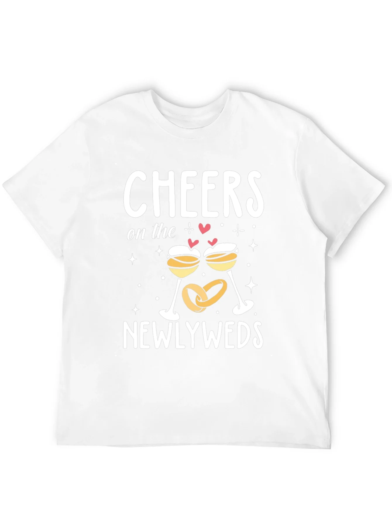 Camiseta Negra Cheers Newlyweds Boda