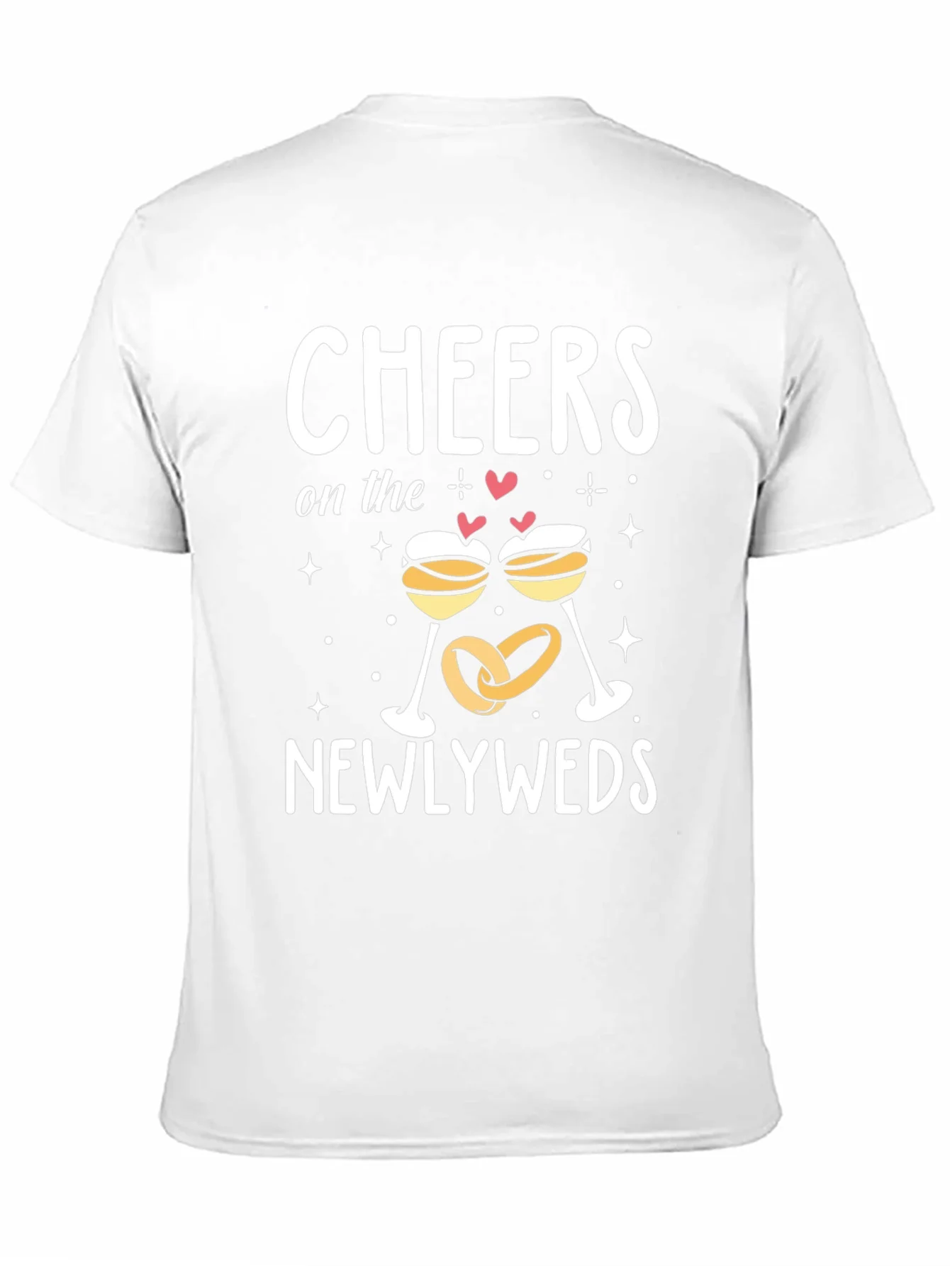 Camiseta Negra Cheers Newlyweds Boda