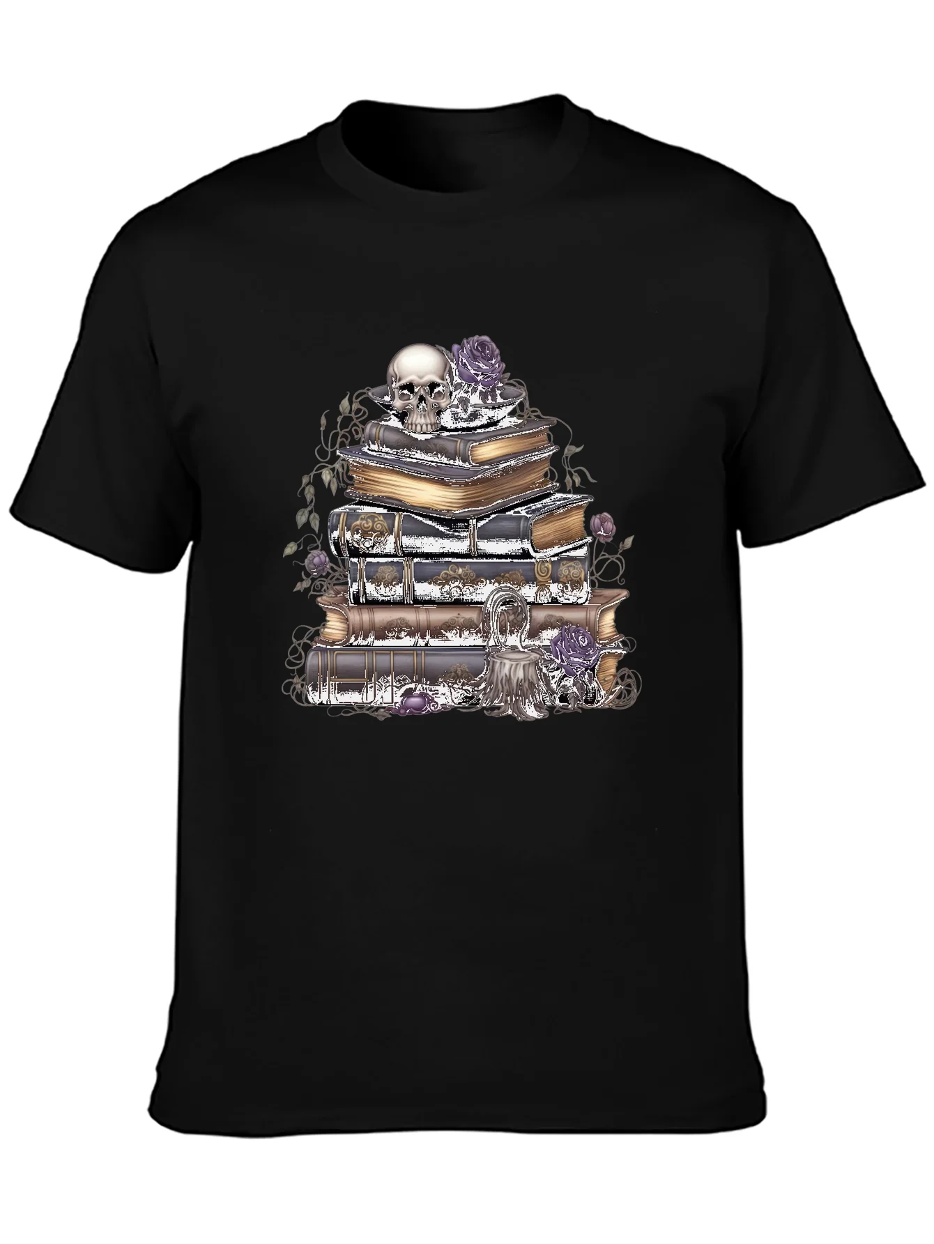 Camiseta G¨®tica: Cr¨¢neo Rosas y Libros