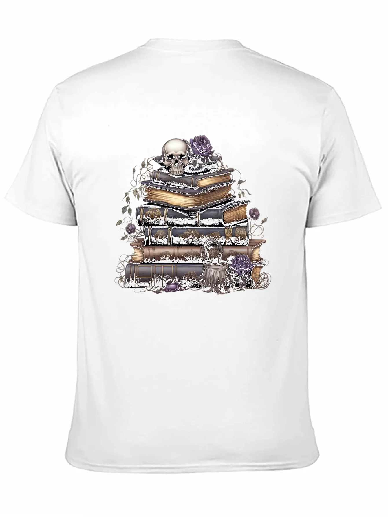 Camiseta G¨®tica: Cr¨¢neo Rosas y Libros