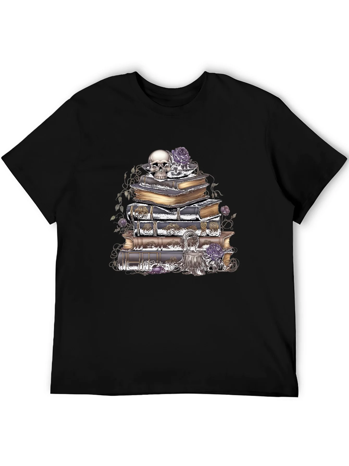 Camiseta G¨®tica: Cr¨¢neo Rosas y Libros
