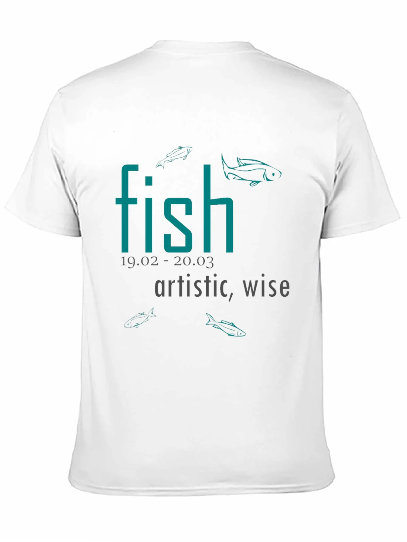 Rebbecca Fish Zodiac Sign T-Shirt: Artistic & Wise Tee