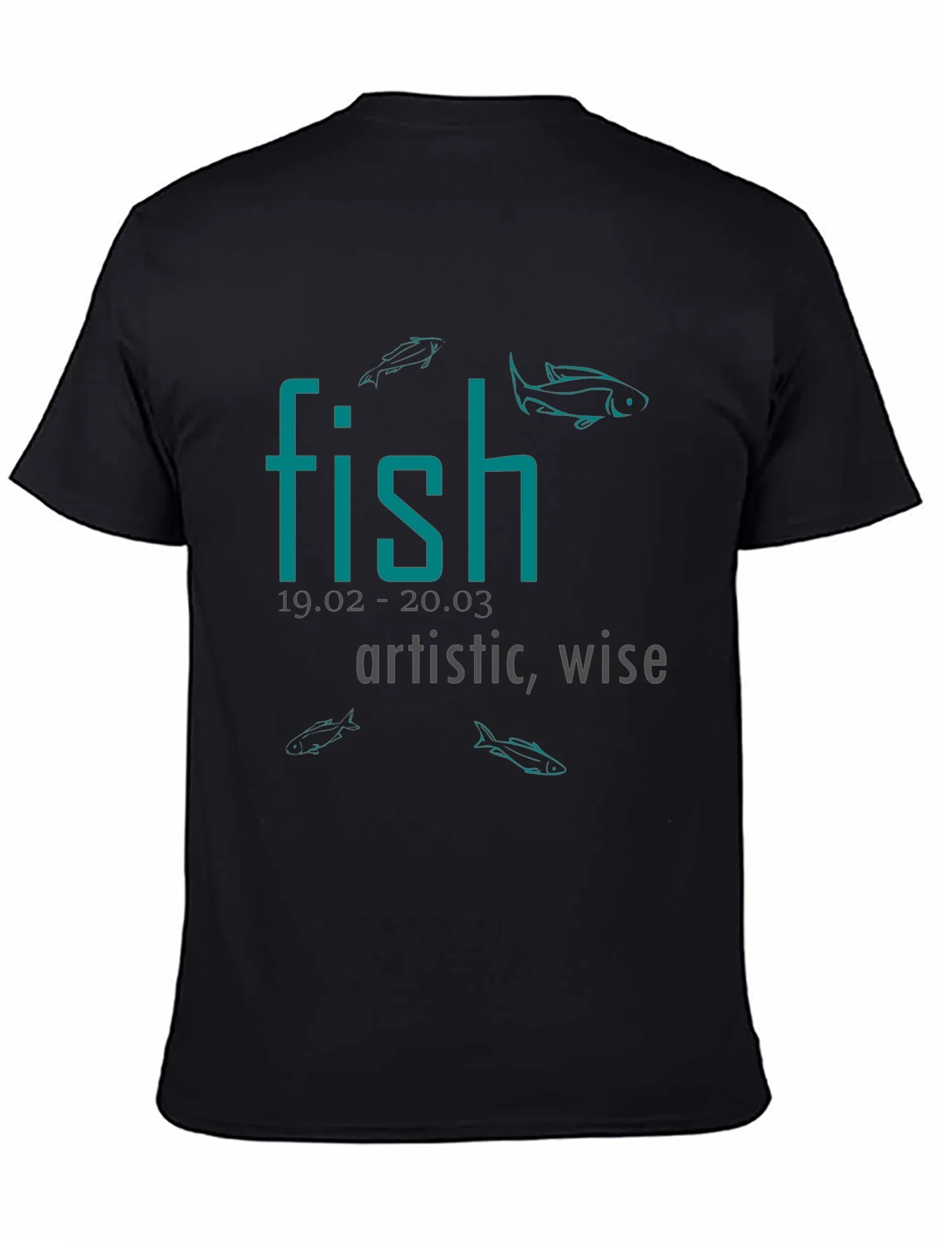Rebbecca Fish Zodiac Sign T-Shirt: Artistic & Wise Tee
