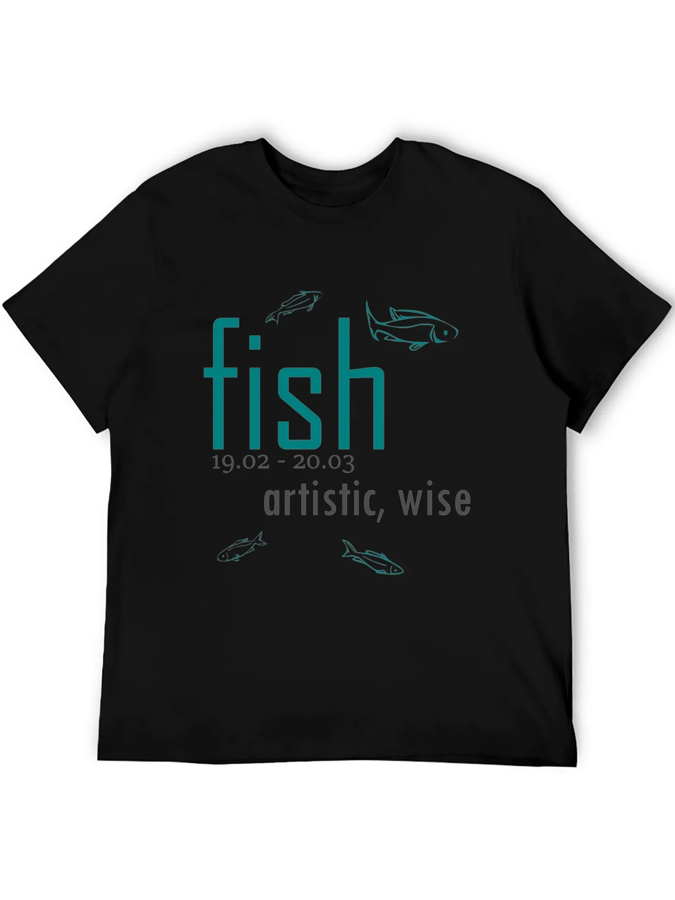 Rebbecca Fish Zodiac Sign T-Shirt: Artistic & Wise Tee
