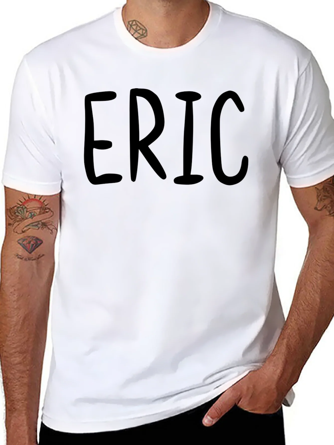 Rebbecca ERIC Black Graphic Tee - Custom Name T-Shirt