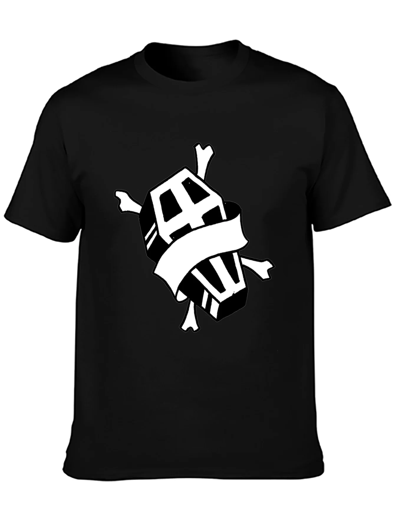 Rebbecca Coffin & Crossbones Graphic T-Shirt - Black
