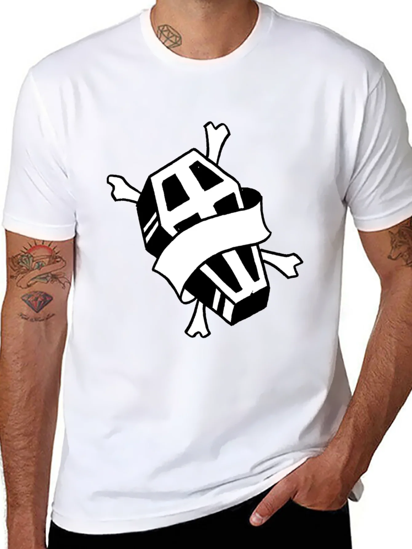Rebbecca Coffin & Crossbones Graphic T-Shirt - Black