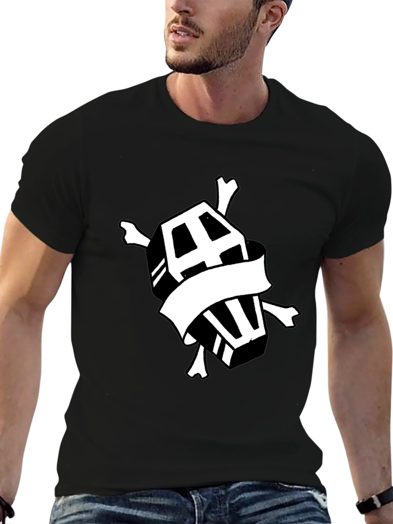 Rebbecca Coffin & Crossbones Graphic T-Shirt - Black