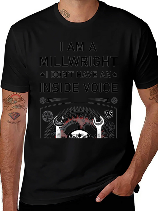 Camiseta Negra Millwright: Sin Voz Interior