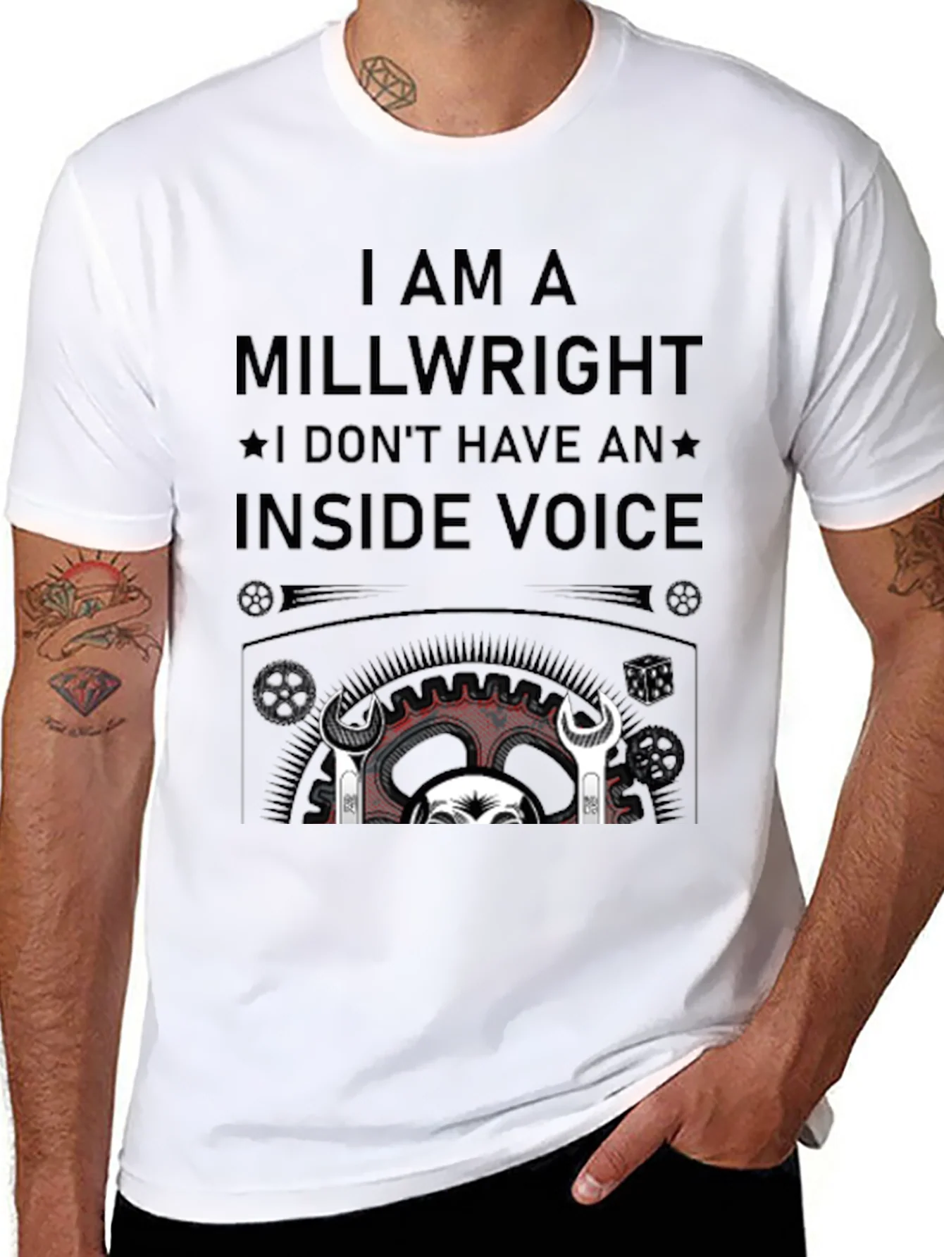 Camiseta Negra Millwright: Sin Voz Interior