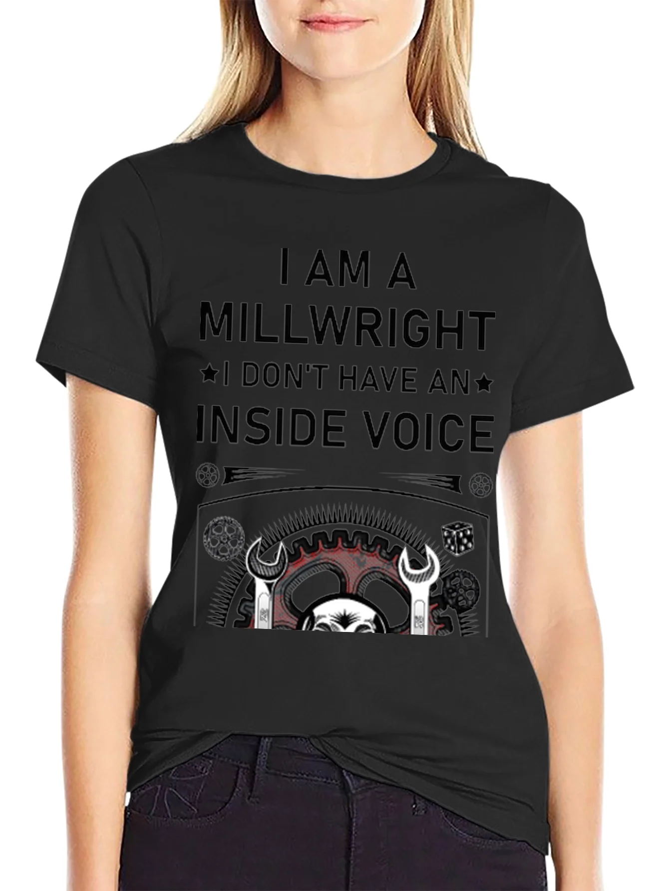 Camiseta Negra Millwright: Sin Voz Interior