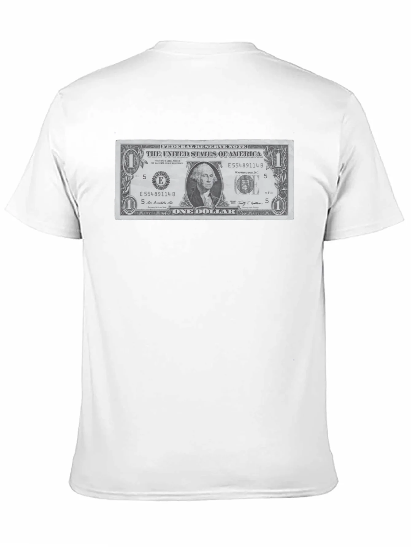 Rebbecca One Dollar Bill Graphic T-Shirt - Novelty Tee