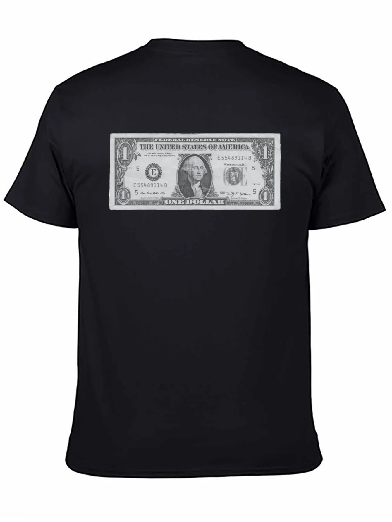 Rebbecca One Dollar Bill Graphic T-Shirt - Novelty Tee