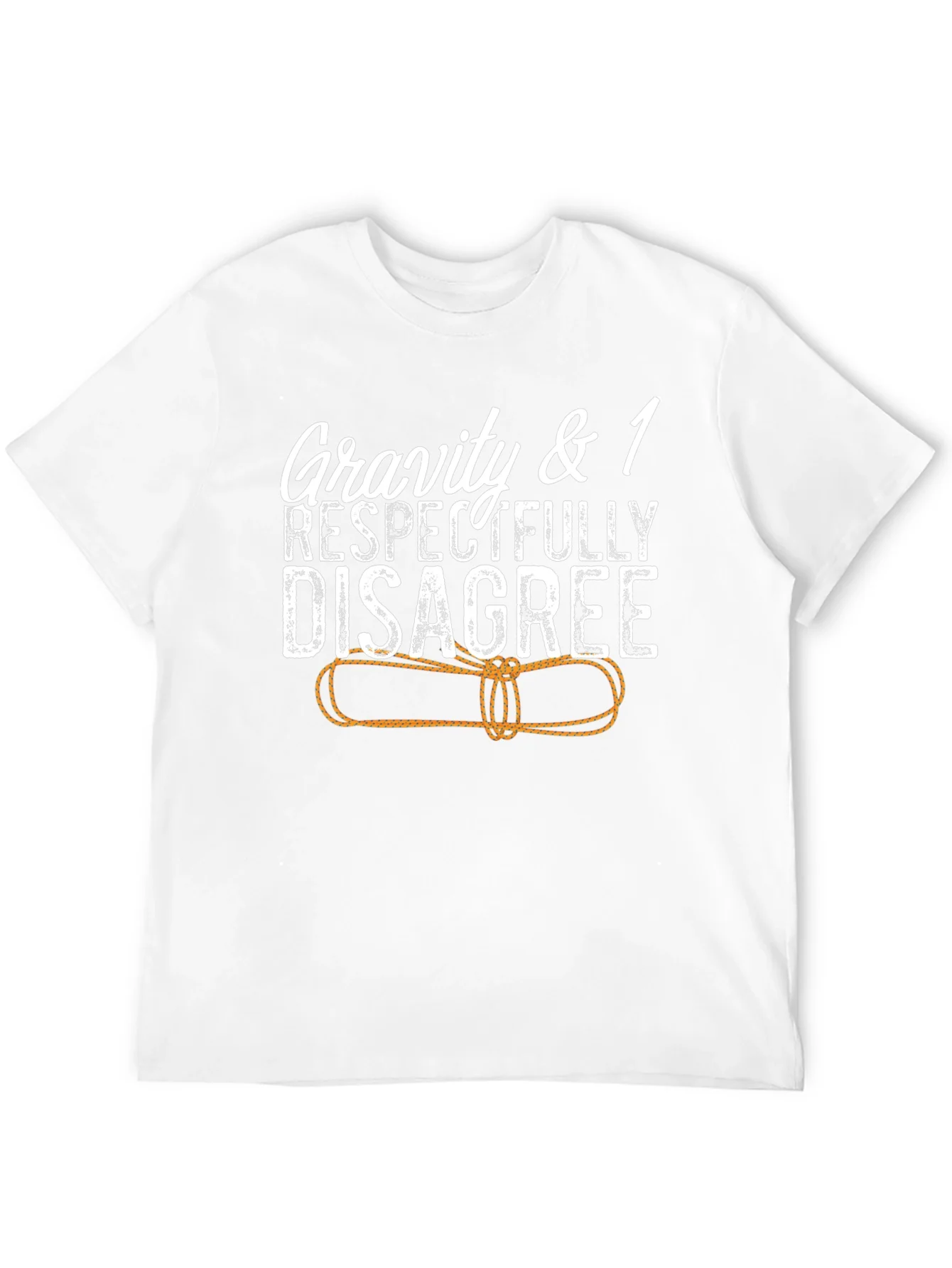 Camiseta Divertida: Gravedad & 1 Respetuosamente en Desacuerdo
