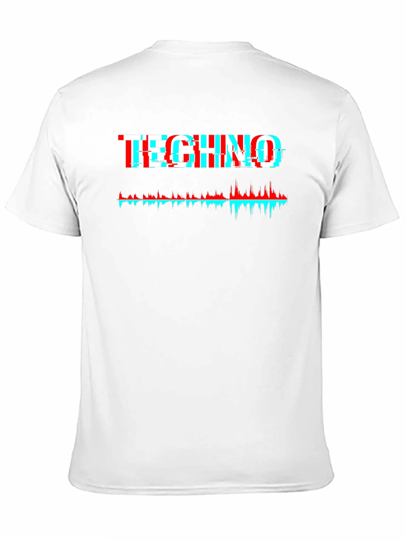 Camiseta Negra Techno Glitch