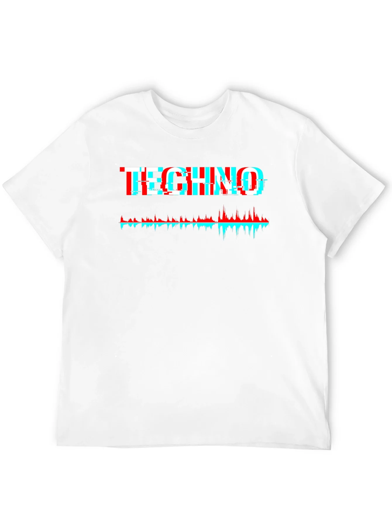 Camiseta Negra Techno Glitch