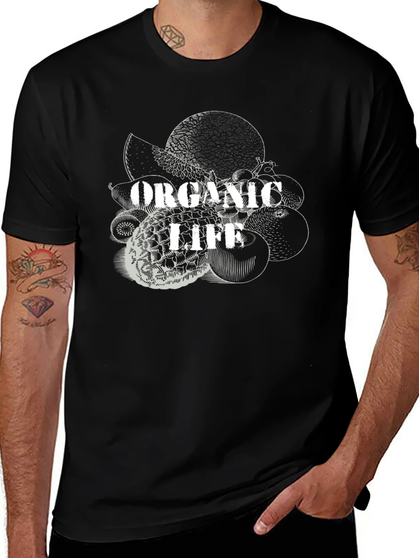 Camiseta Negra Organic Life