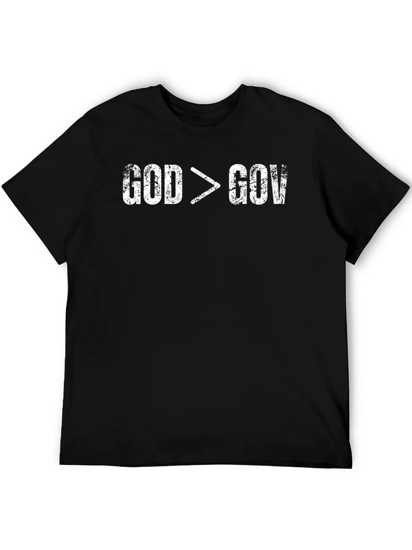 Rebbecca God is Greater Than Gov Distressed T-Shirt