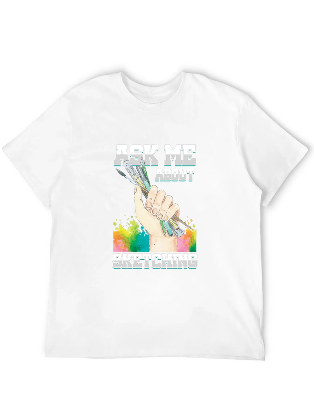 Rebbecca Ask Me About Sketching Graphic T-Shirt
