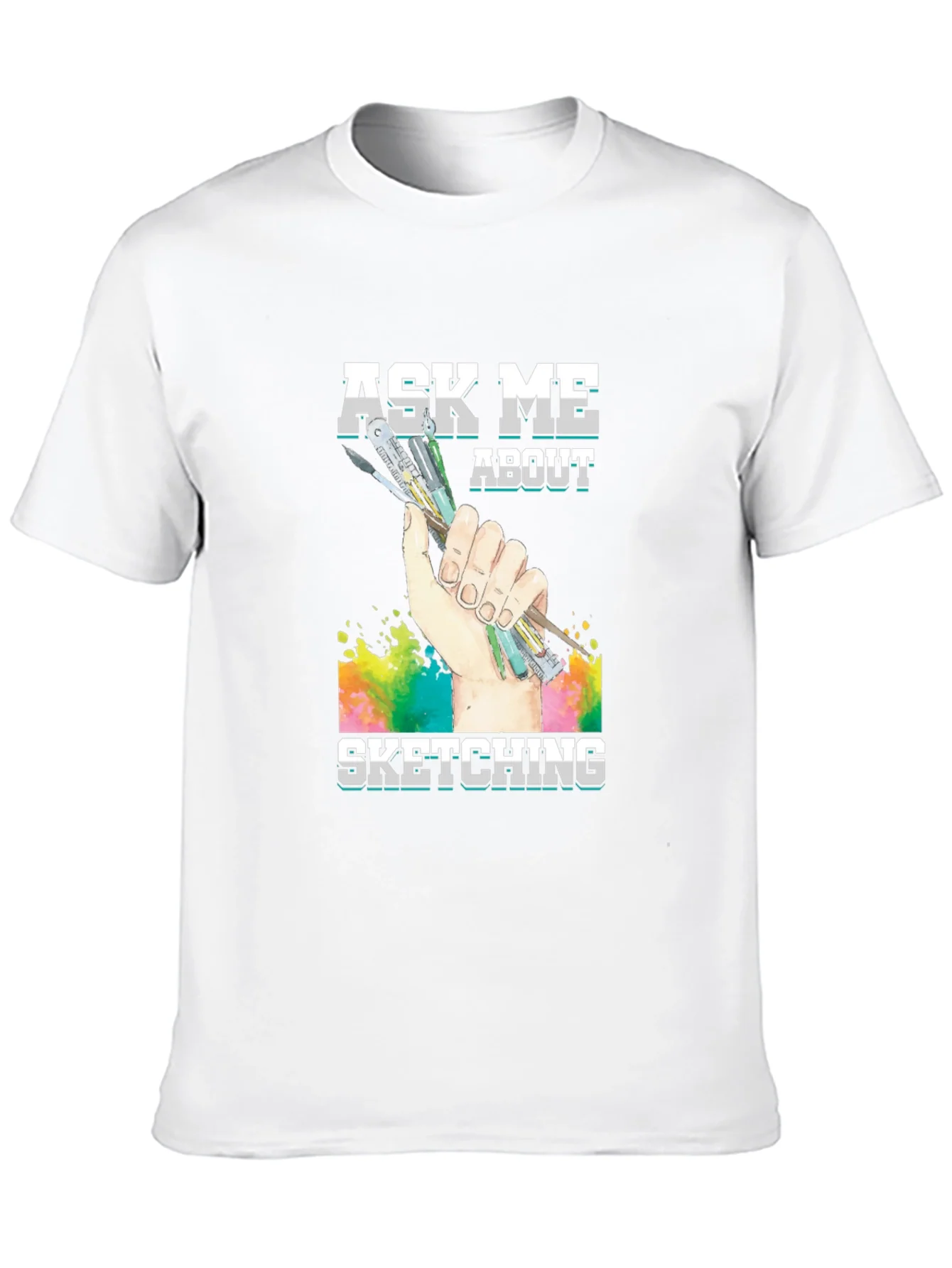 Rebbecca Ask Me About Sketching Graphic T-Shirt