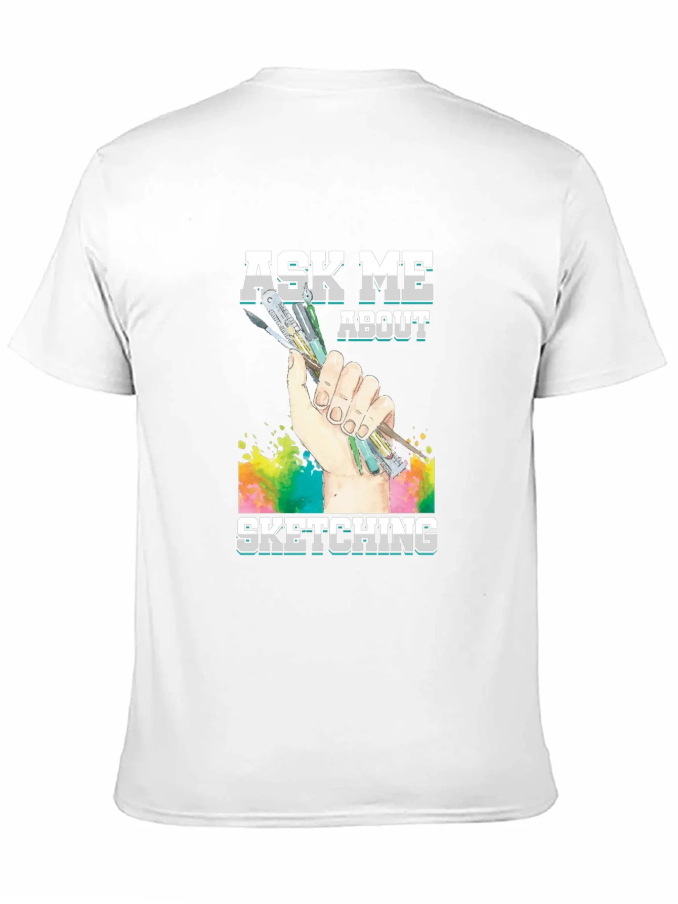 Rebbecca Ask Me About Sketching Graphic T-Shirt
