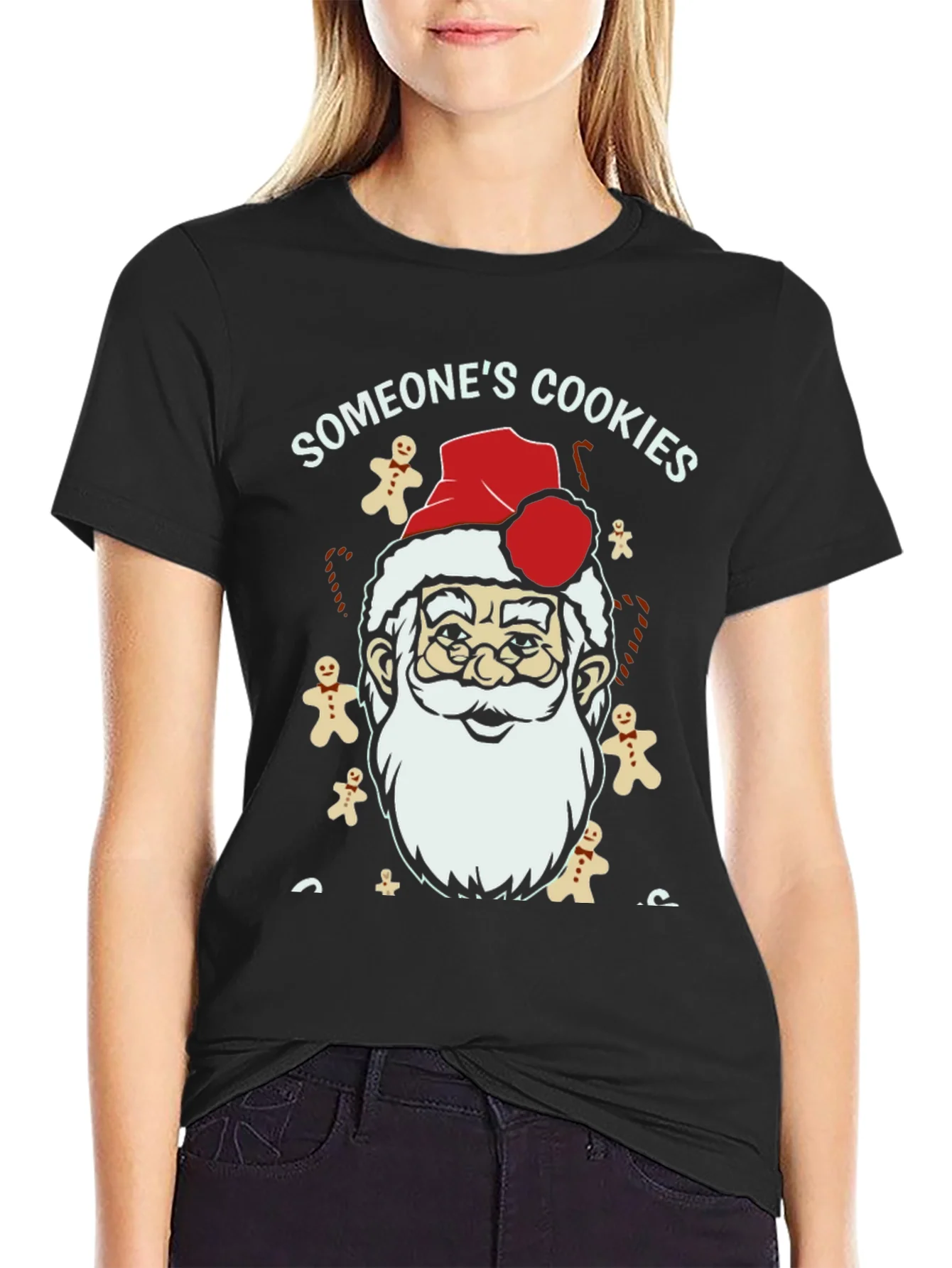 Rebbecca Someones Cookies Santa T-Shirt
