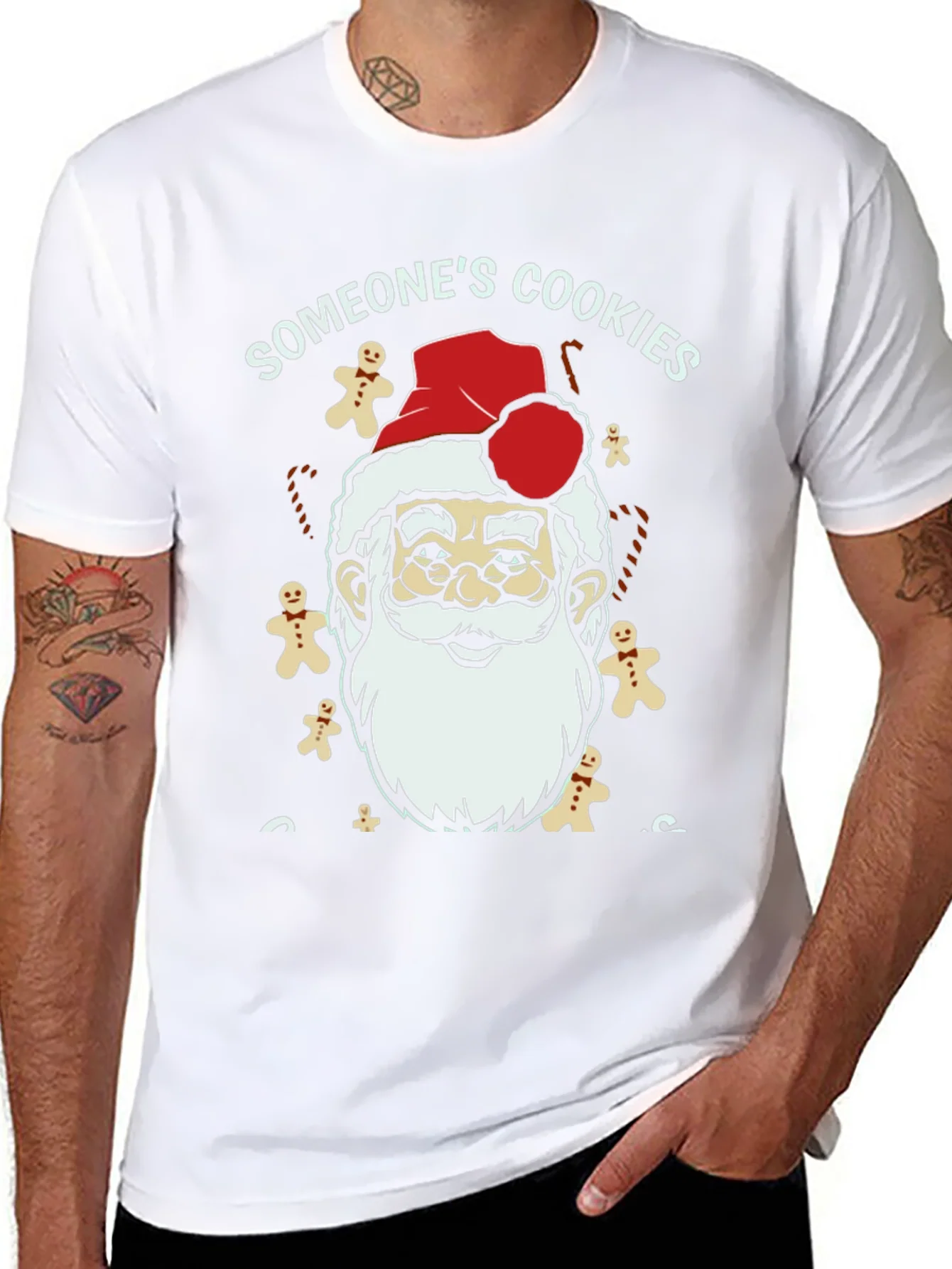 Rebbecca Someones Cookies Santa T-Shirt