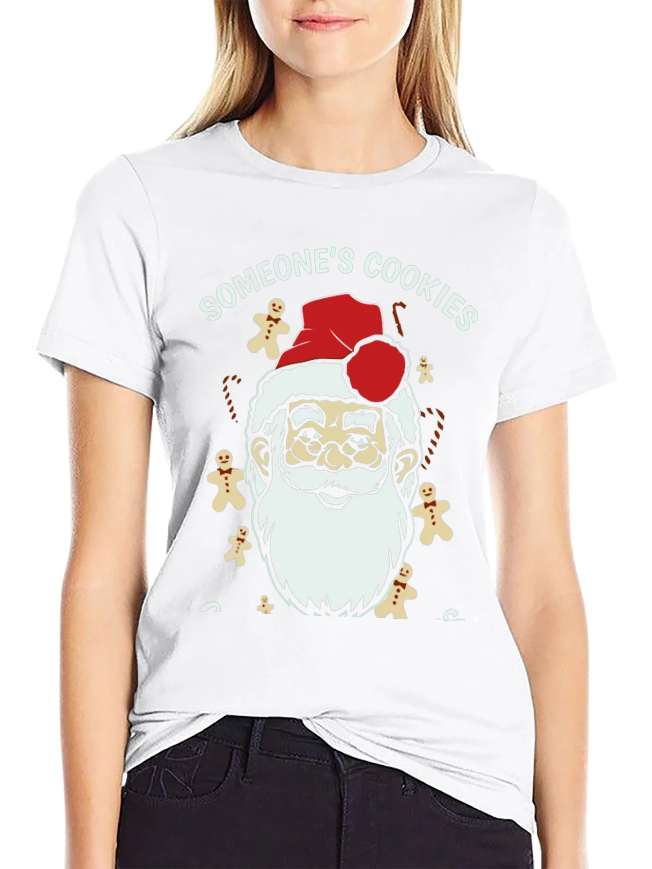 Rebbecca Someones Cookies Santa T-Shirt