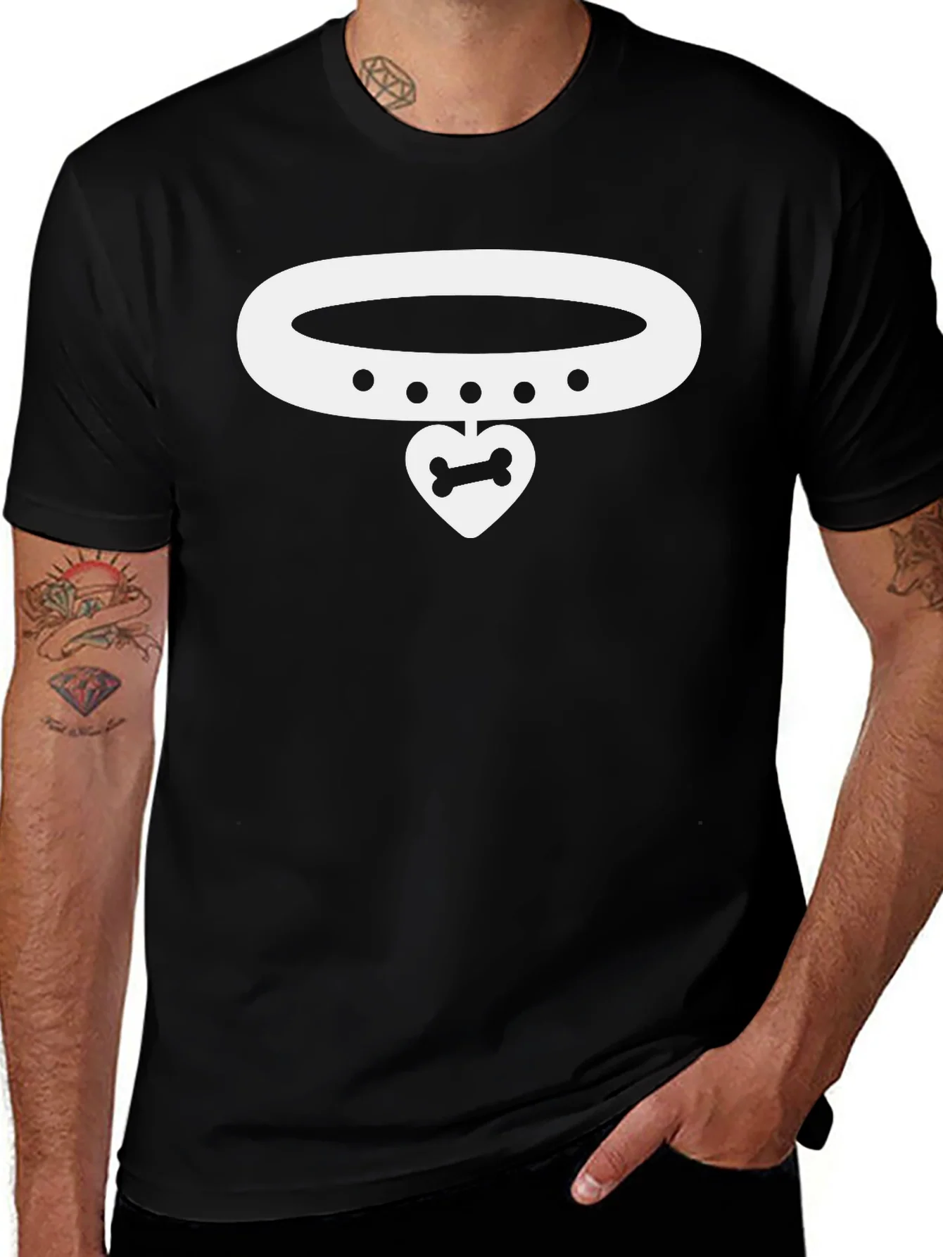 Rebbecca Dog Lover T-Shirt: Collar & Bone Graphic Tee
