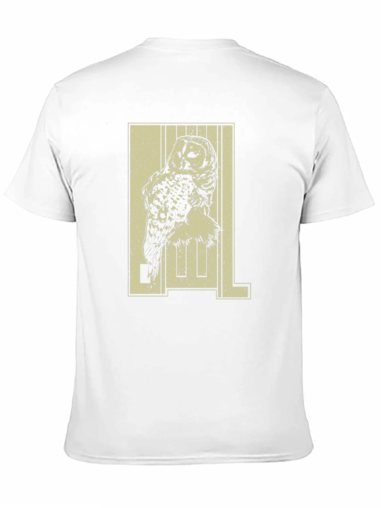 Camiseta Negra con Dise?o de B¨²ho Estilizado