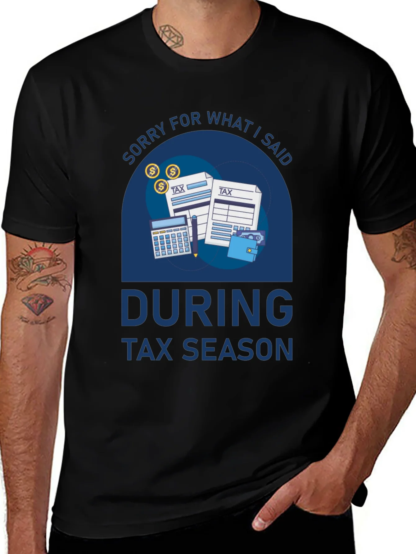 Camiseta Impresi¨®n Temporada de Impuestos