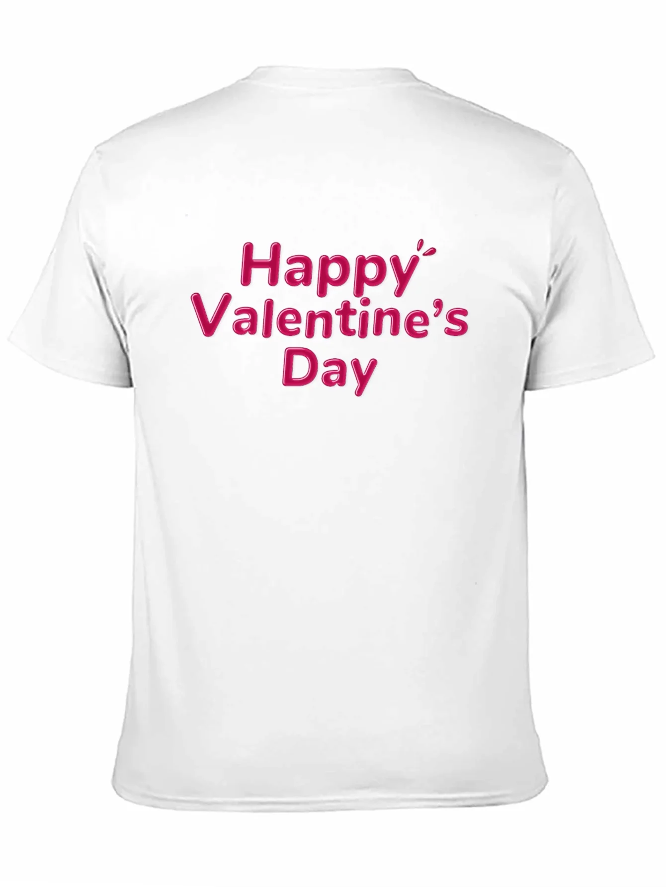 Camiseta Negra Feliz D¨ªa de San Valent¨ªn
