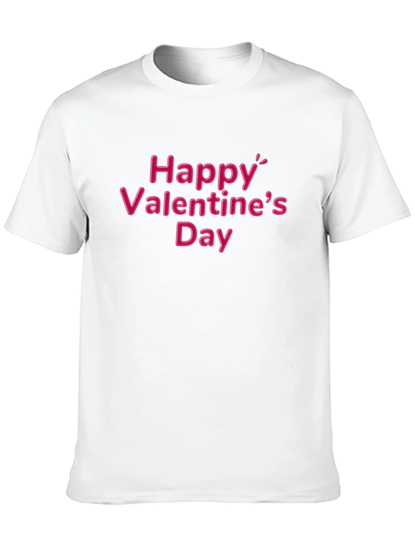 Camiseta Negra Feliz D¨ªa de San Valent¨ªn