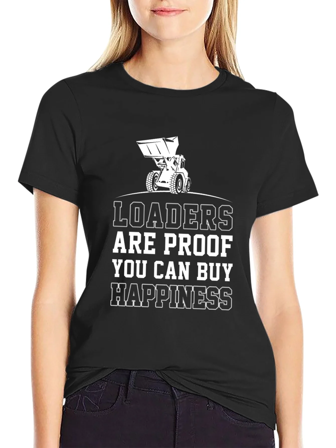 Rebbecca Loaders Buy Happiness Graphic T-Shirt