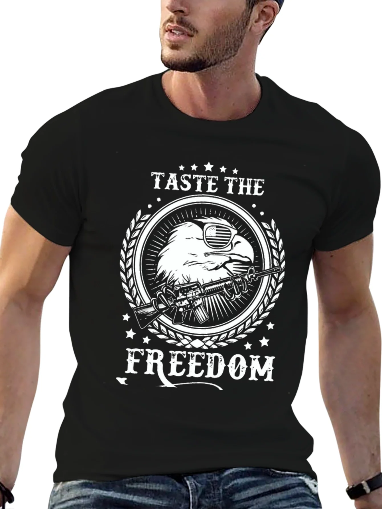 Rebbecca Taste the Freedom Patriotic Eagle T-Shirt