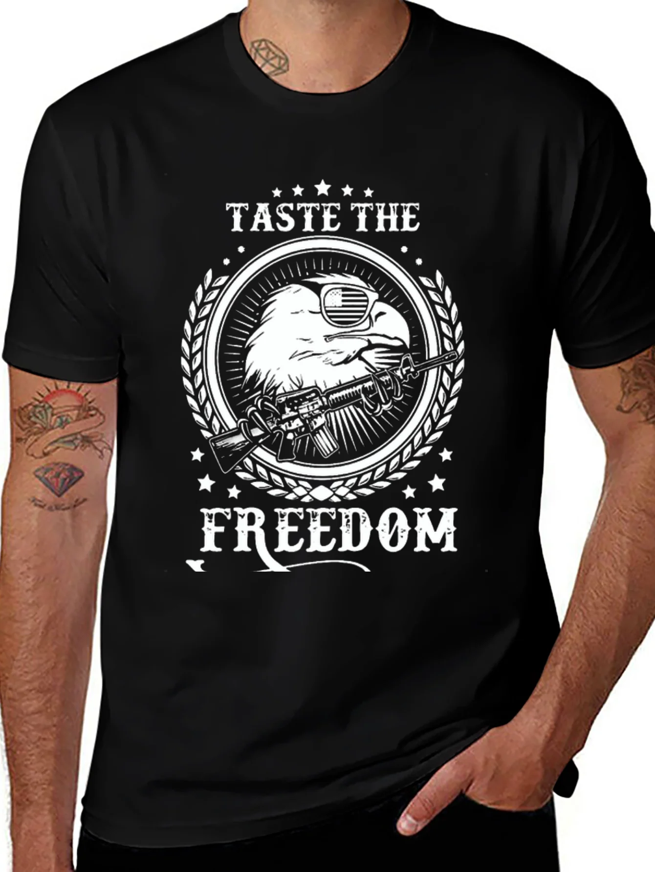 Rebbecca Taste the Freedom Patriotic Eagle T-Shirt