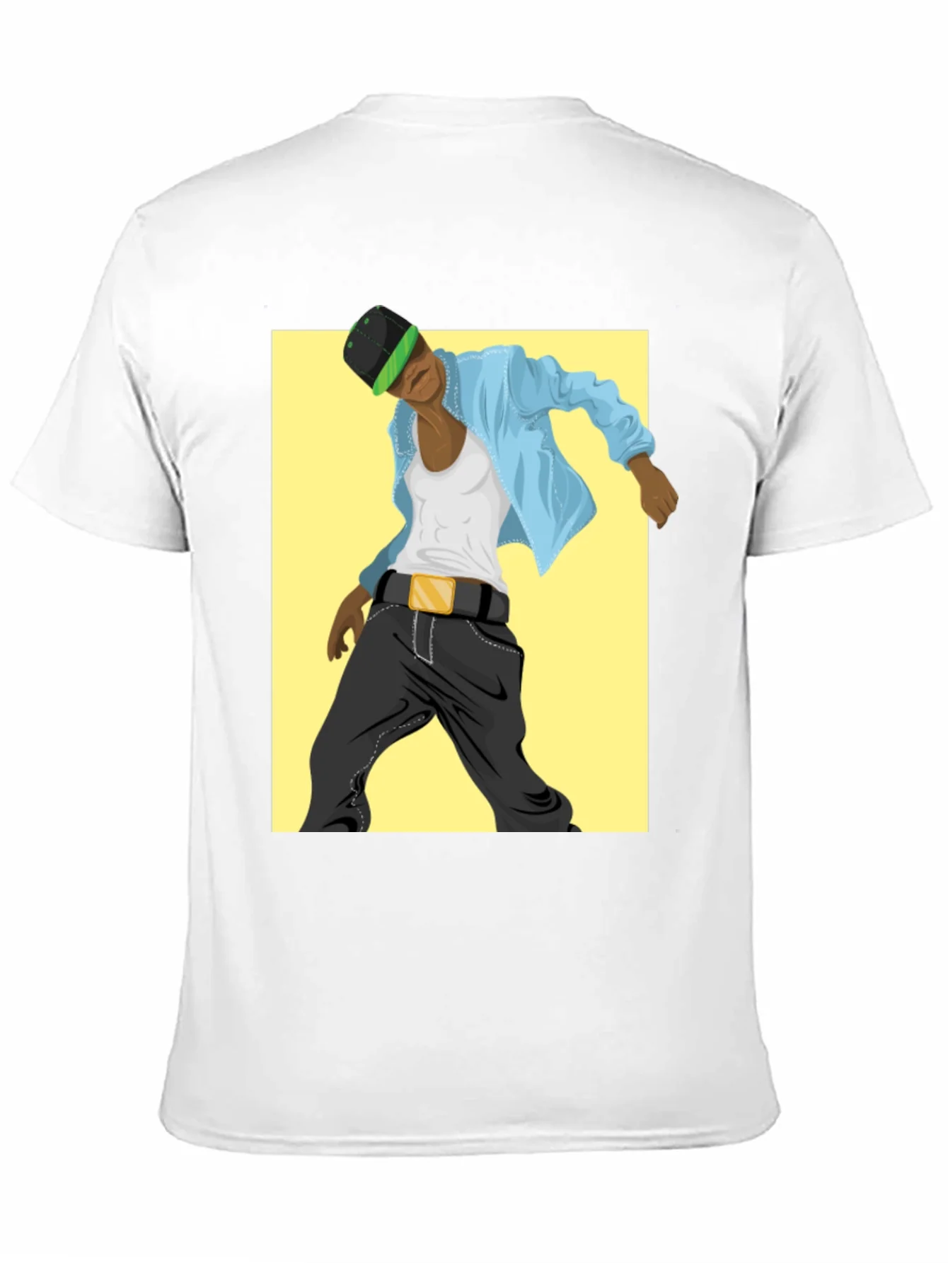 Camiseta Negra con Dise?o Urbano