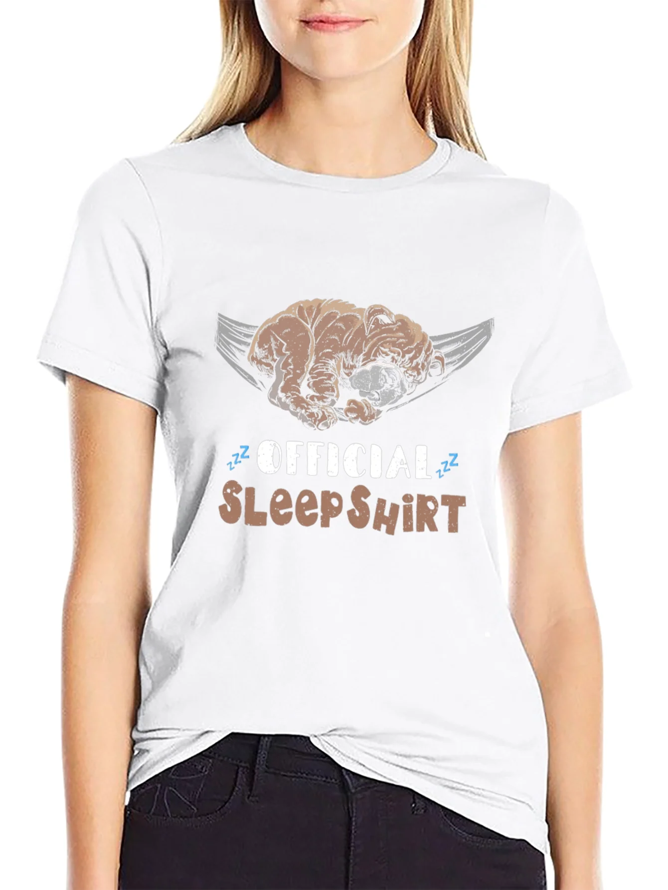 Camiseta de Dormir Oficial con Bulldog Perezoso