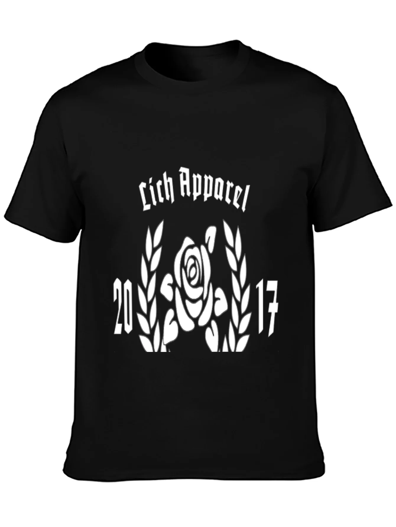 Rebbecca Lich Apparel 2017 Rose Graphic Black T-Shirt