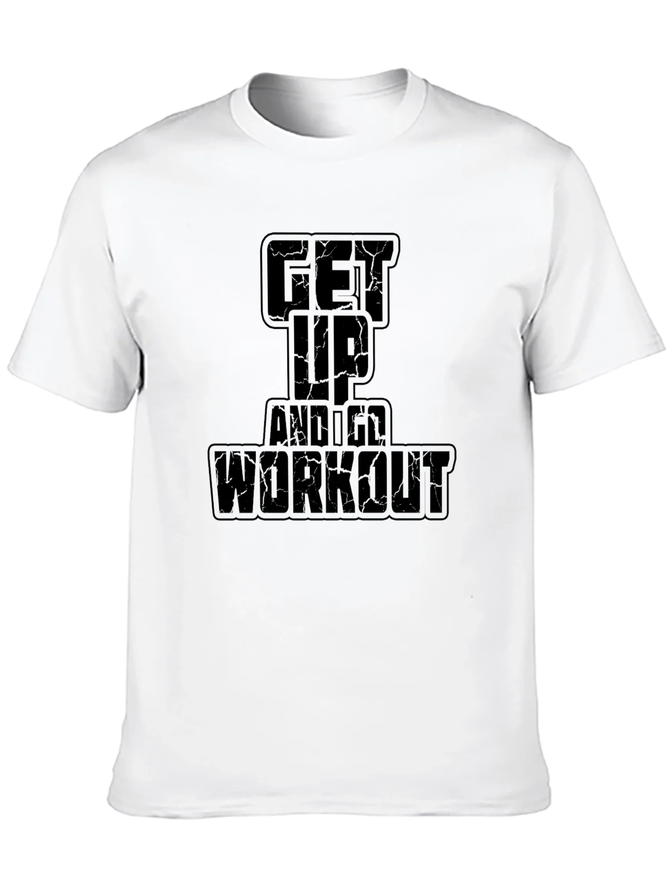 Camiseta Negra Get Up And Workout para Hombre