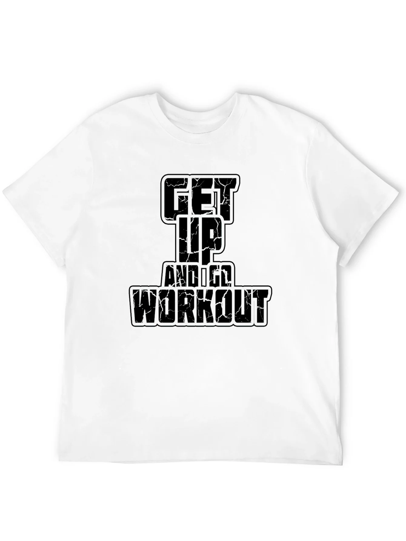 Camiseta Negra Get Up And Workout para Hombre