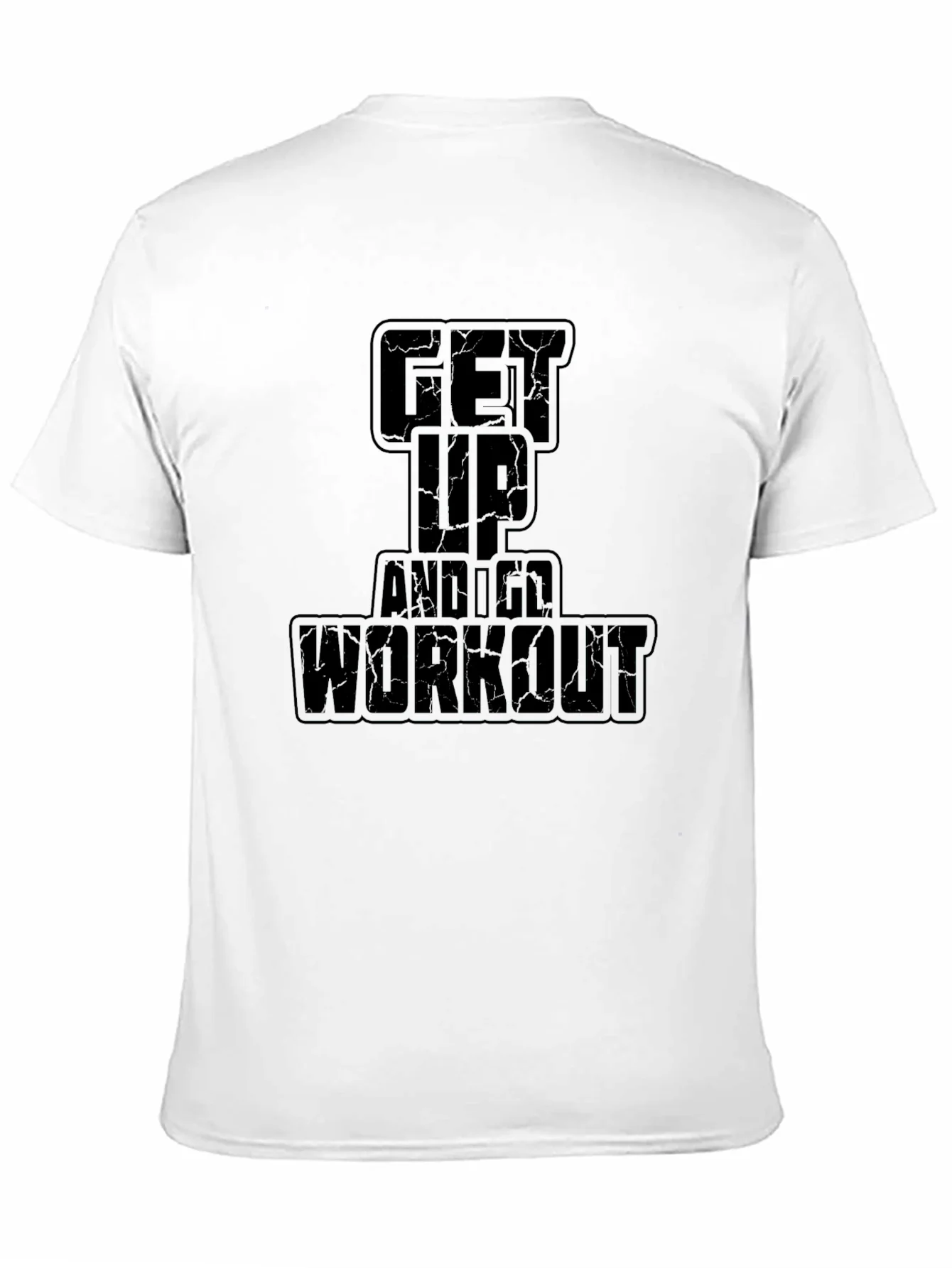 Camiseta Negra Get Up And Workout para Hombre