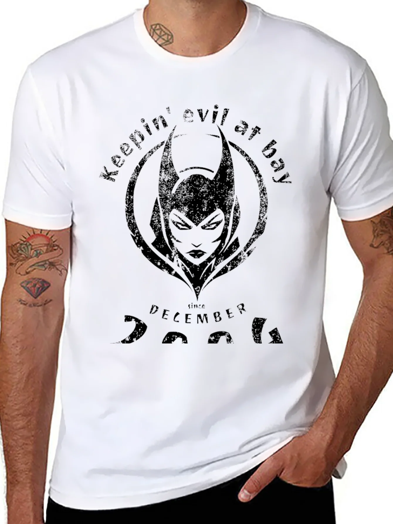 Rebbecca Keepin Evil at Bay Tee - December 2004