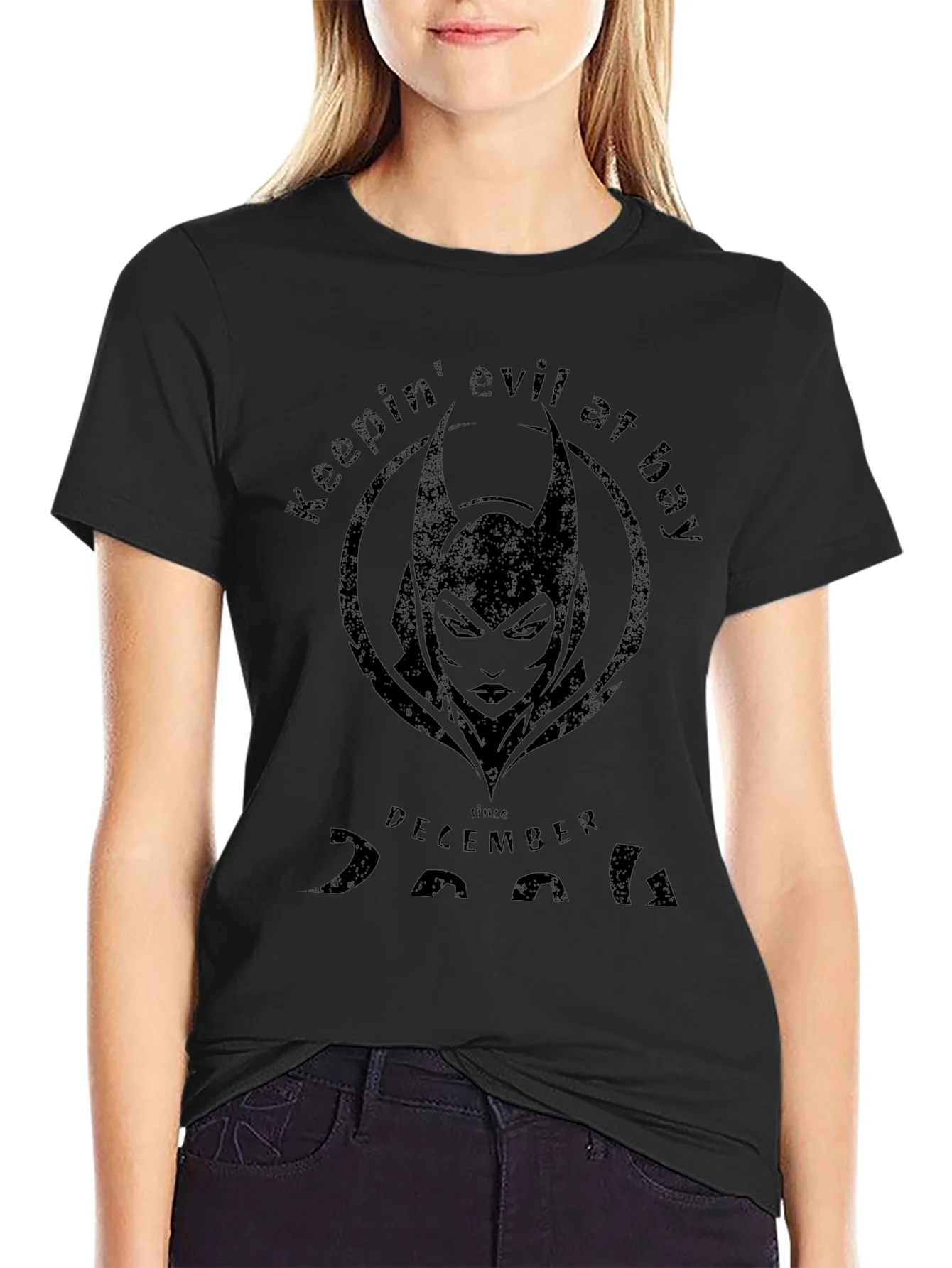 Rebbecca Keepin Evil at Bay Tee - December 2004