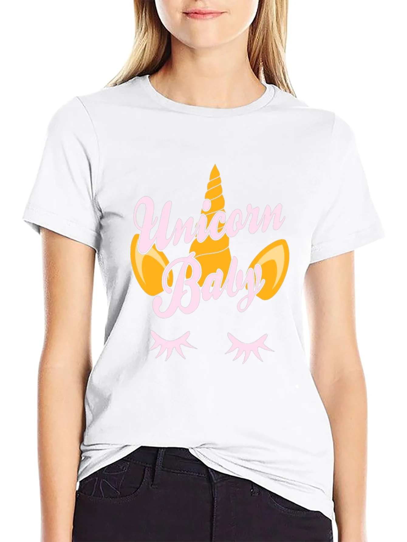 Rebbecca Unicorn Baby Black T-Shirt