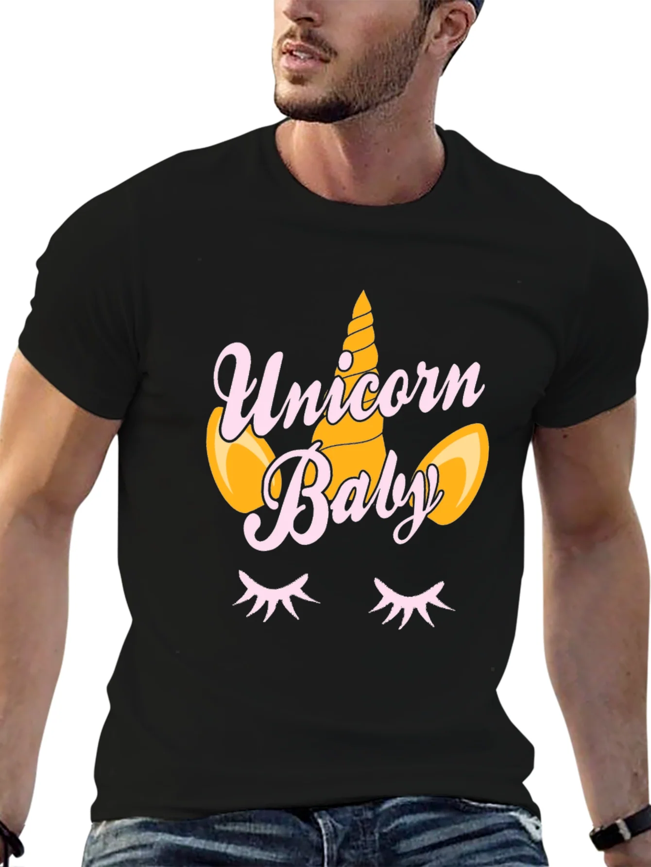 Rebbecca Unicorn Baby Black T-Shirt