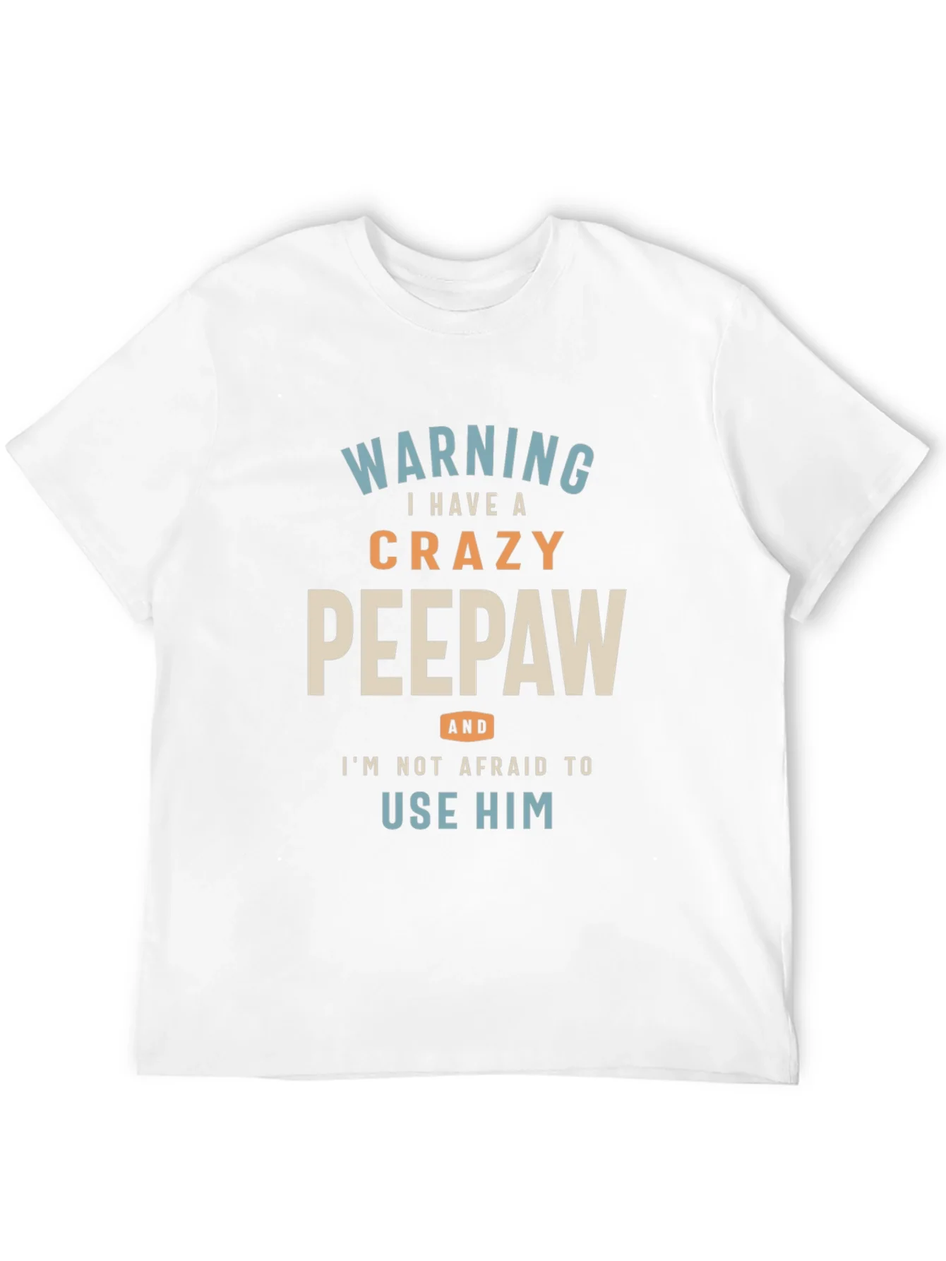 Rebbecca Crazy Peepaw Graphic Tee - Perfect Grandfather Gift