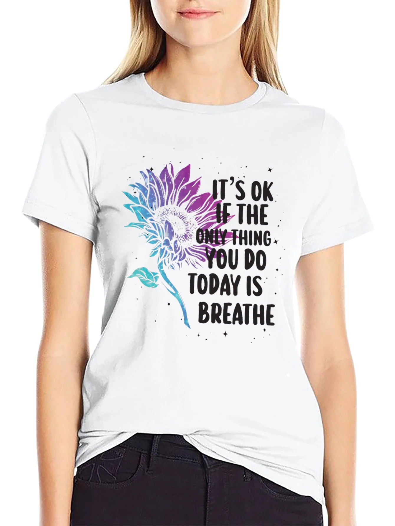 Rebbecca Sunflower Breathe T-Shirt