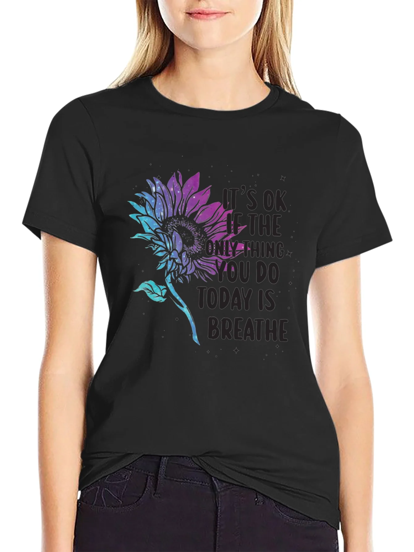 Rebbecca Sunflower Breathe T-Shirt