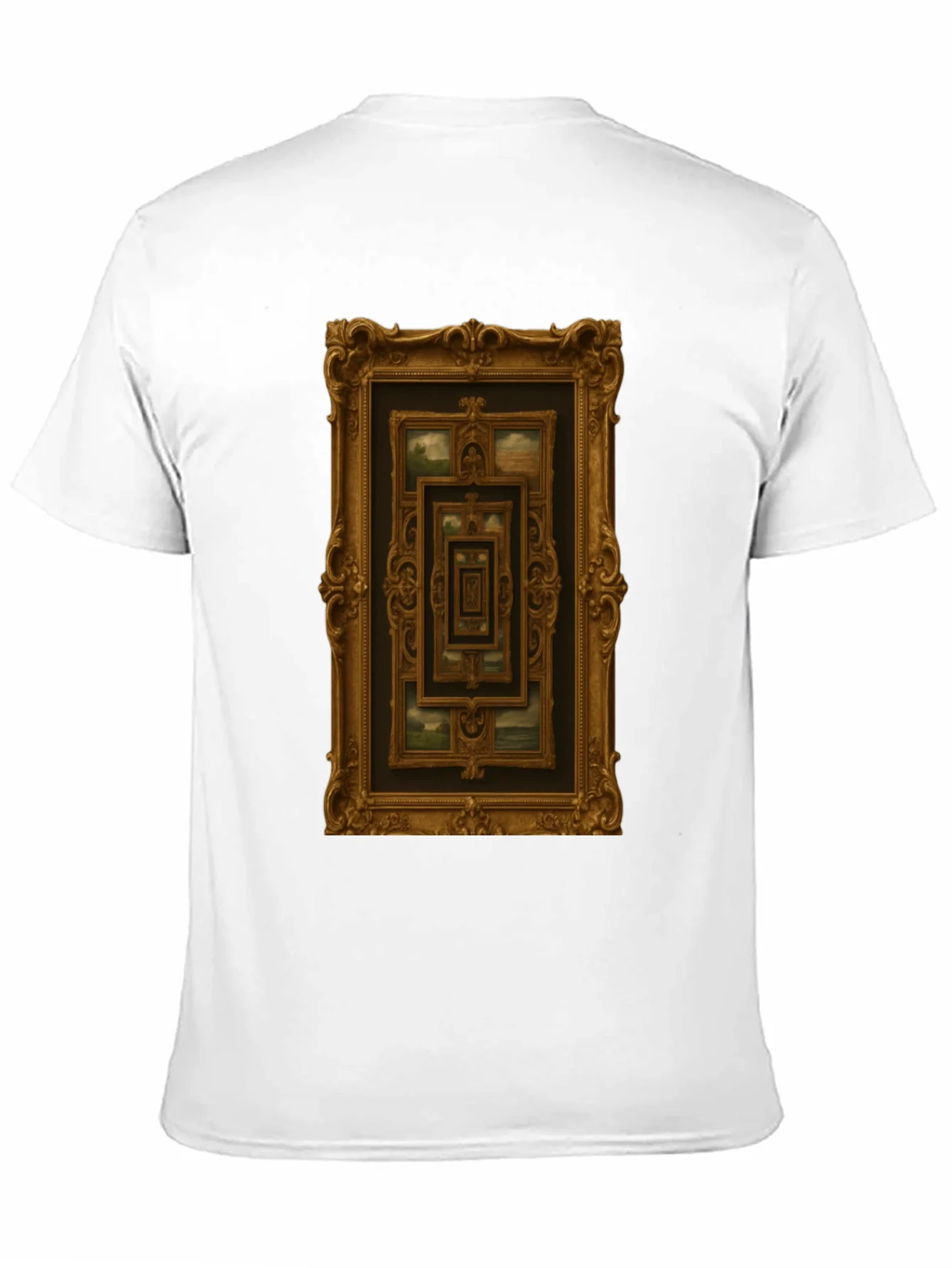 Camiseta Negra con Dise?o de Marcos Dorados